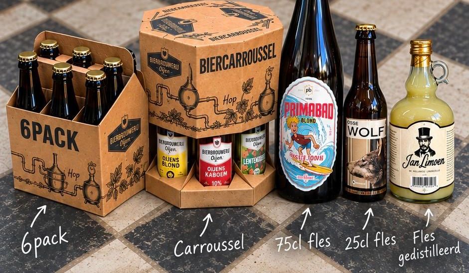Uw private label: bier of gedistilleerd, met gepersonaliseerd etiket of fles